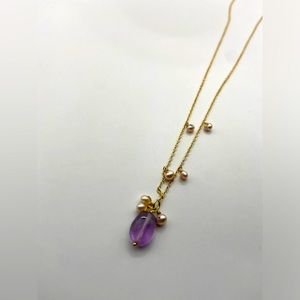 NWOT Sterling Silver Necklace with Freshwater Pearls